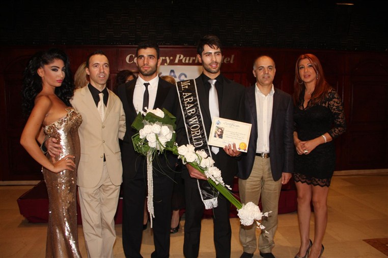 Press conference of Mr Arab world 2012